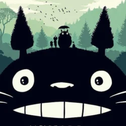 My Neighbor Totoro Shadow Anime Poster 24x36
